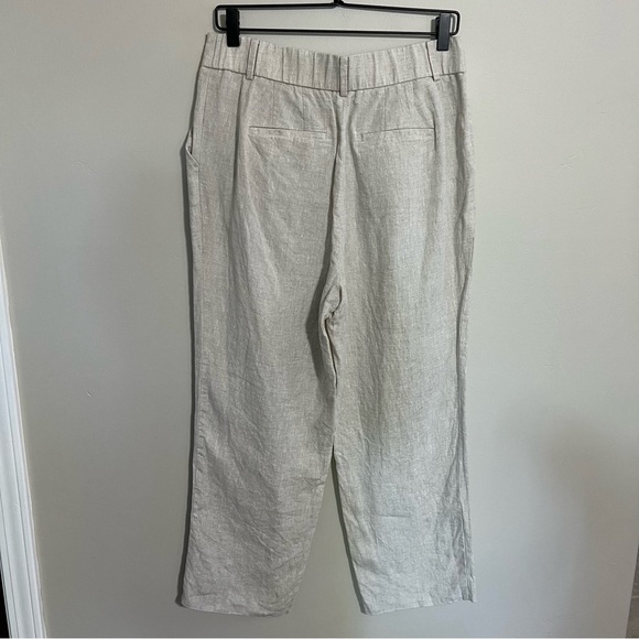 Talbots Bristol Crop Linen Pant size 8 - Picture 6 of 7